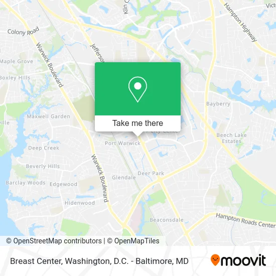 Breast Center map