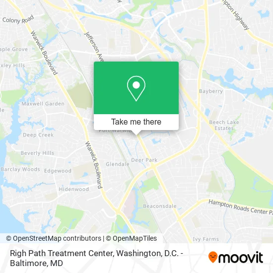 Mapa de Righ Path Treatment Center