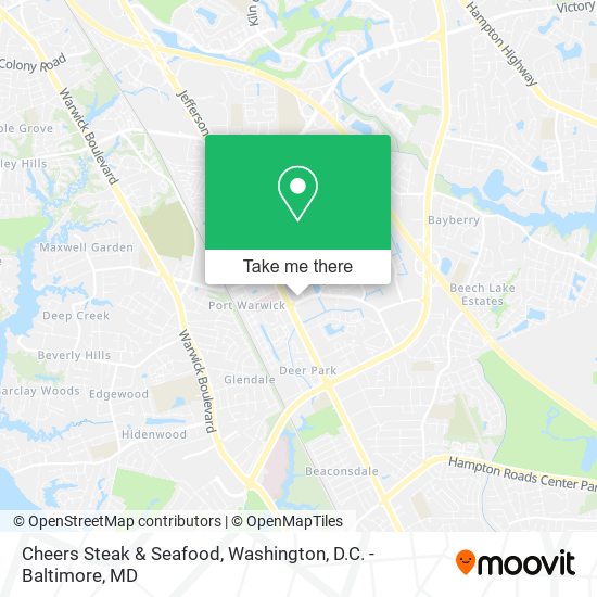 Mapa de Cheers Steak & Seafood