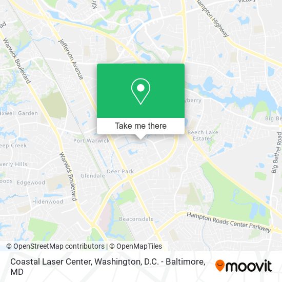 Coastal Laser Center map