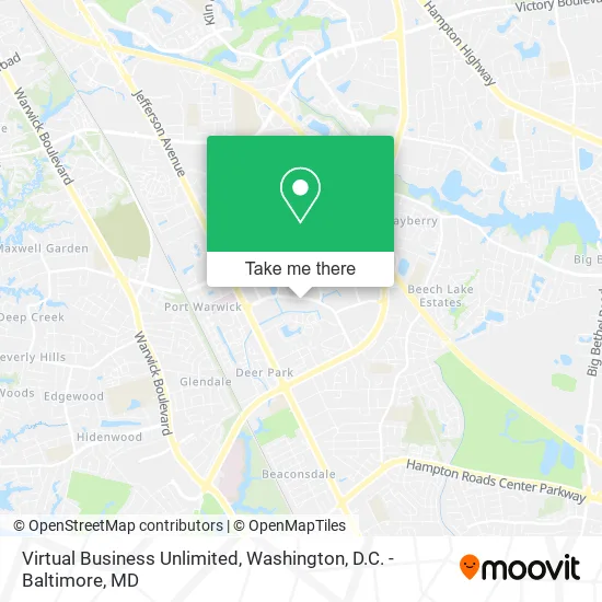 Virtual Business Unlimited map