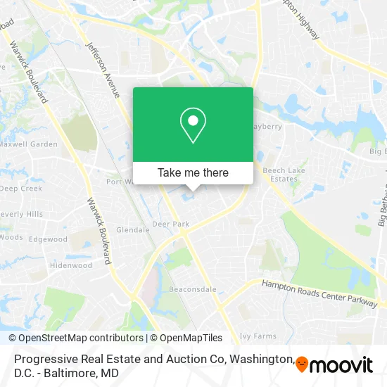 Progressive Real Estate and Auction Co map