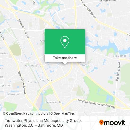 Tidewater Physicians Multispecialty Group map