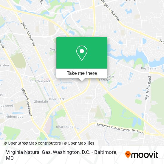 Virginia Natural Gas map