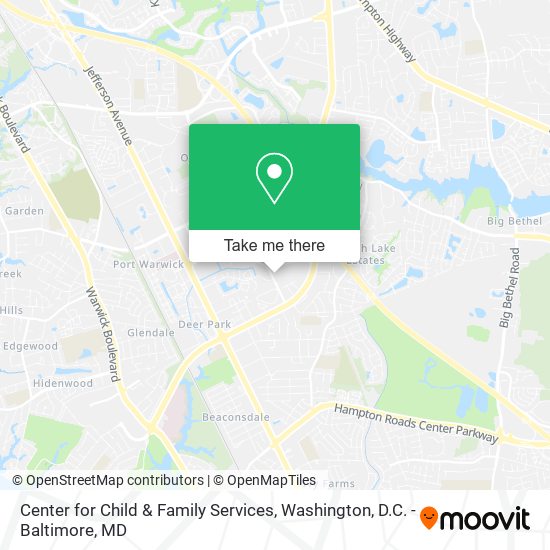 Center for Child & Family Services map