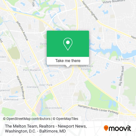 The Melton Team, Realtors - Newport News map