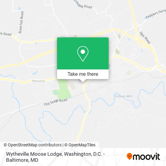 Mapa de Wytheville Moose Lodge