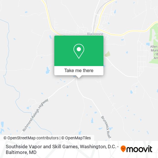 Southside Vapor and Skill Games map