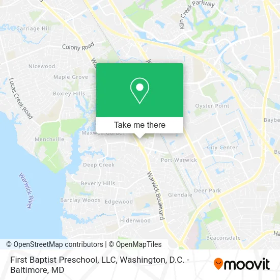 First Baptist Preschool, LLC map