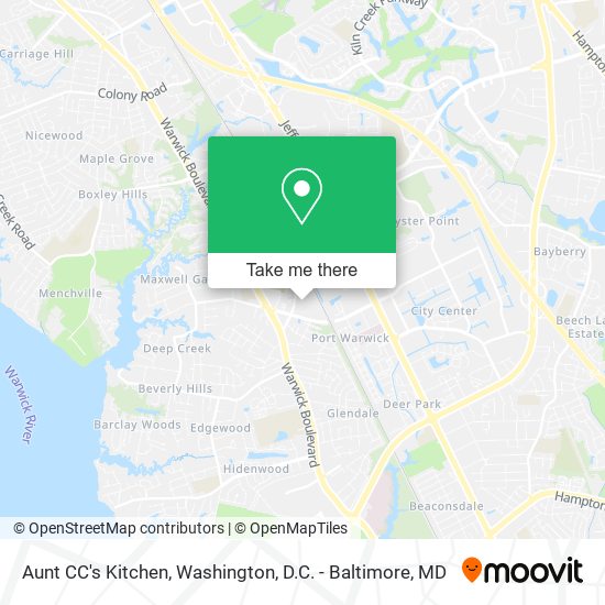 Mapa de Aunt CC's Kitchen