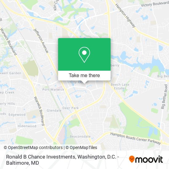 Ronald B Chance Investments map