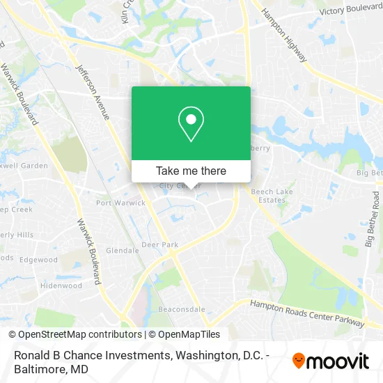 Mapa de Ronald B Chance Investments