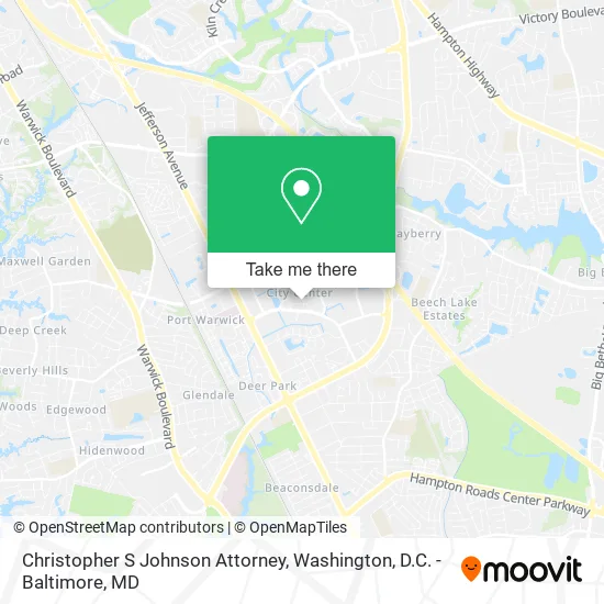 Mapa de Christopher S Johnson Attorney