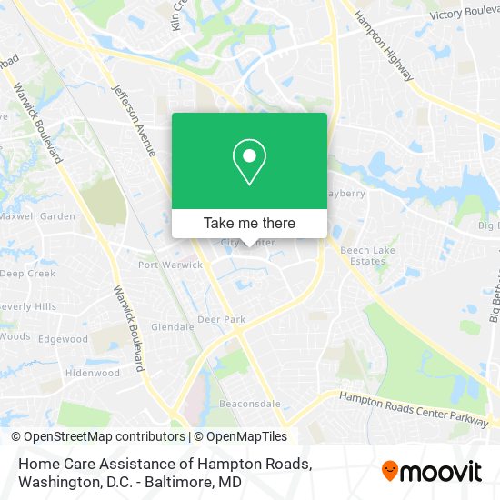 Home Care Assistance of Hampton Roads map