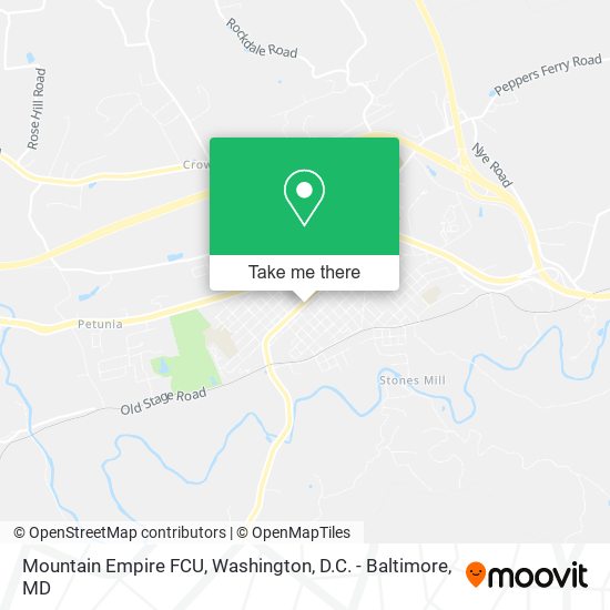 Mapa de Mountain Empire FCU