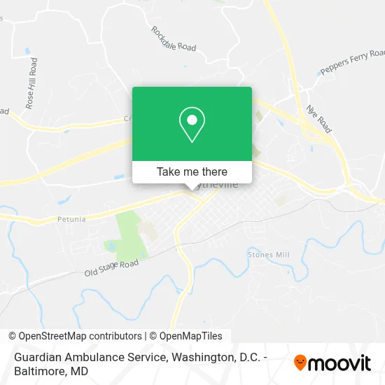 Guardian Ambulance Service map