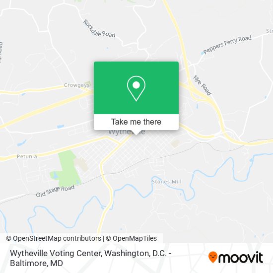 Wytheville Voting Center map