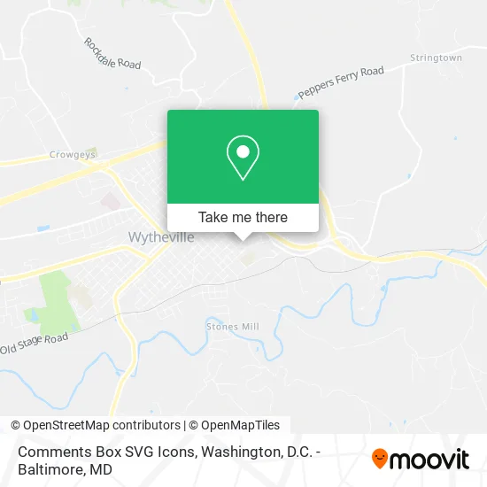 Comments Box SVG Icons map