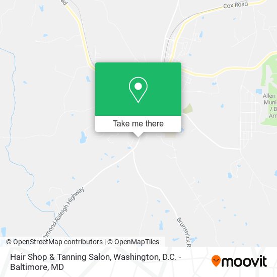 Mapa de Hair Shop & Tanning Salon