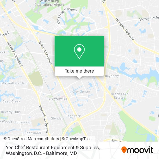 Yes Chef Restaurant Equipment & Supplies map