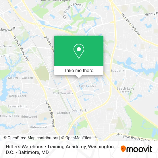 Hitters Warehouse Training Academy map