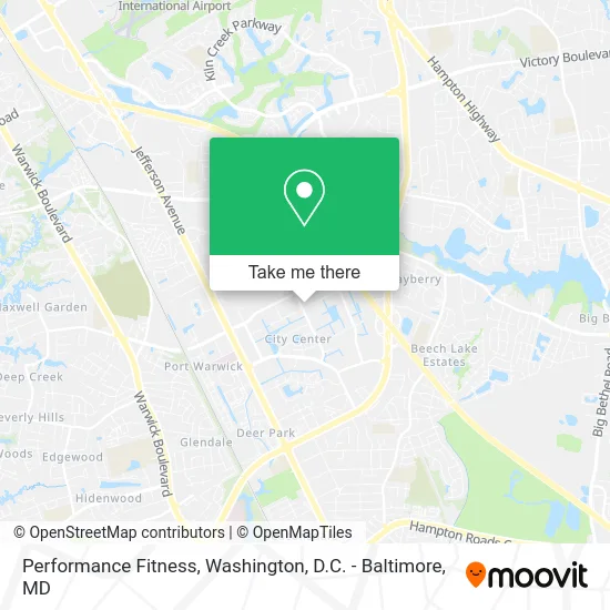 Performance Fitness map
