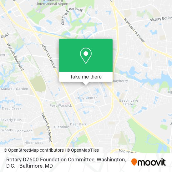 Rotary D7600 Foundation Committee map