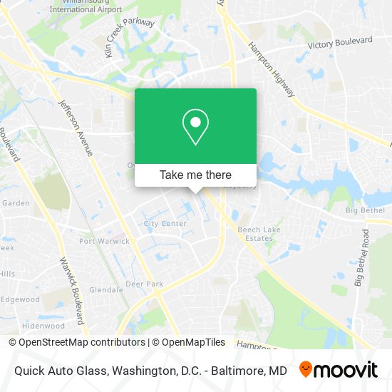 Quick Auto Glass map