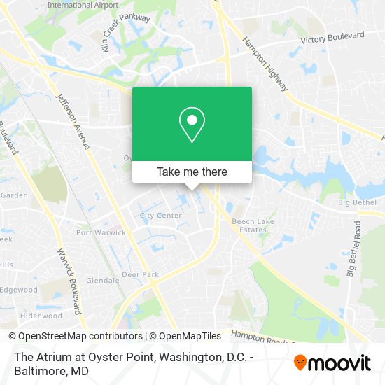 Mapa de The Atrium at Oyster Point