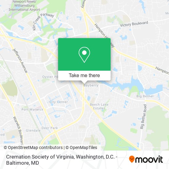 Mapa de Cremation Society of Virginia