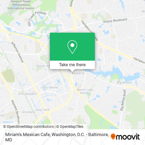Miriam's Mexican Cafe map
