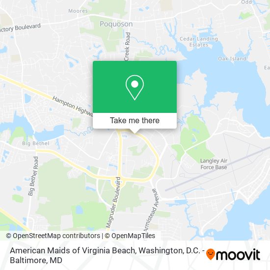 American Maids of Virginia Beach map