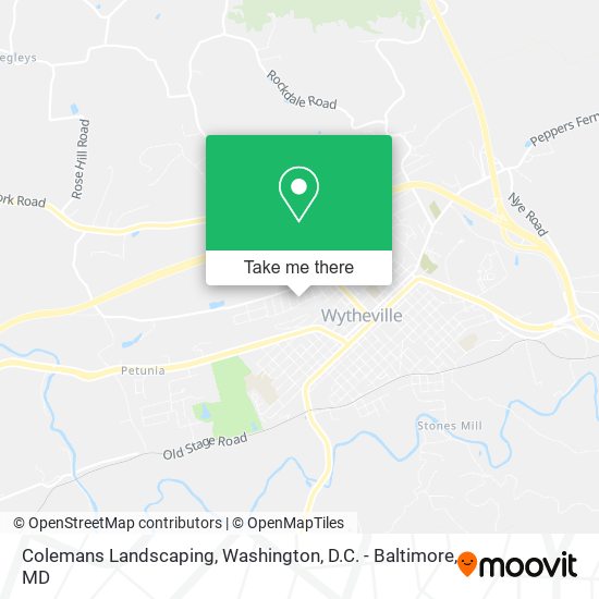 Colemans Landscaping map