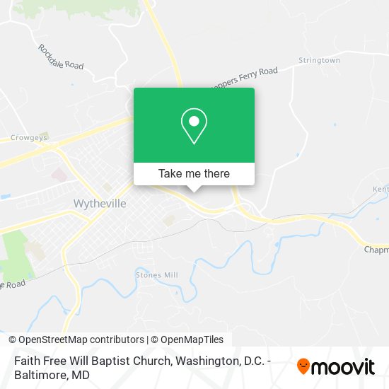 Mapa de Faith Free Will Baptist Church