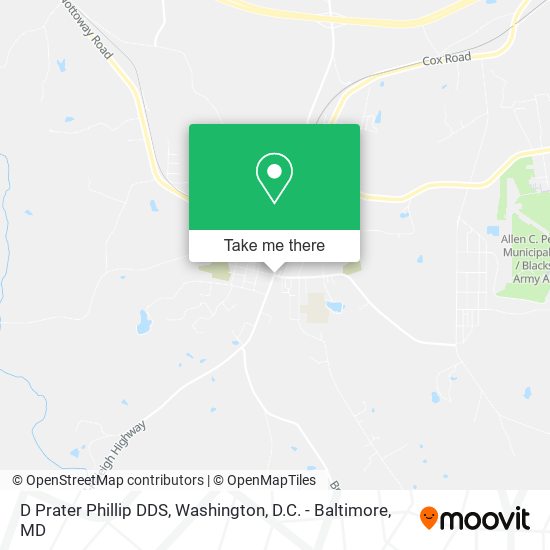 D Prater Phillip DDS map