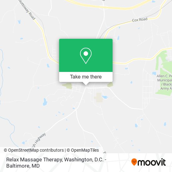 Mapa de Relax Massage Therapy