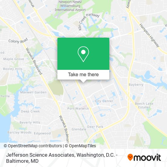 Jefferson Science Associates map