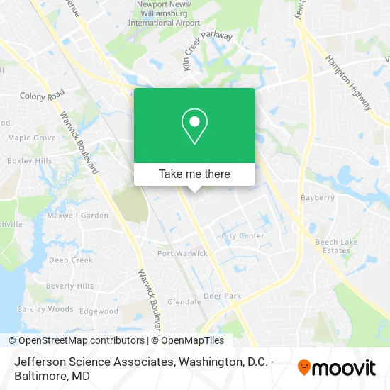 Mapa de Jefferson Science Associates