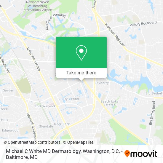 Michael C White MD Dermatology map