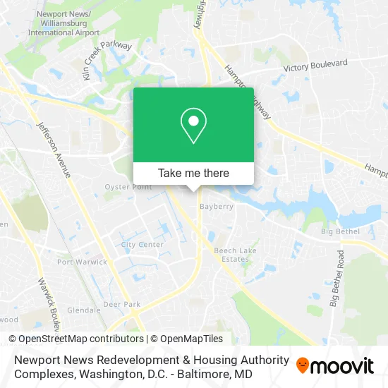 Newport News Redevelopment & Housing Authority Complexes map