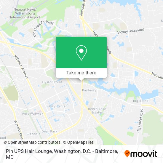 Pin UPS Hair Lounge map