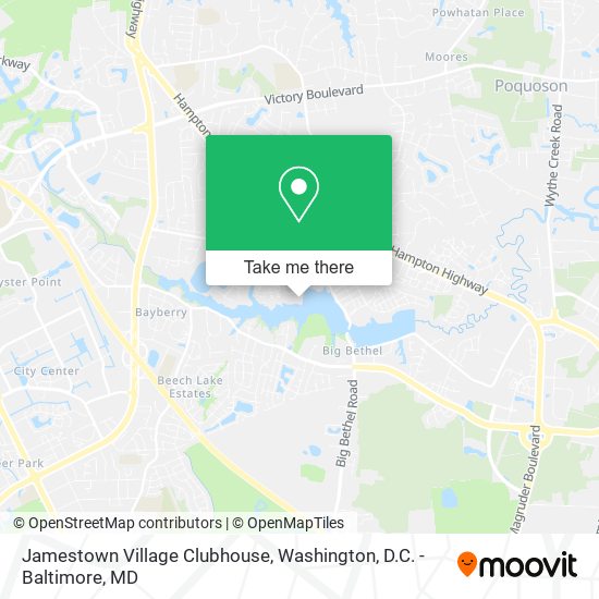 Jamestown Village Clubhouse map