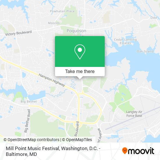 Mapa de Mill Point Music Festival