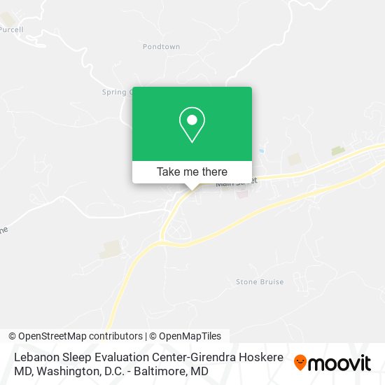 Lebanon Sleep Evaluation Center-Girendra Hoskere MD map