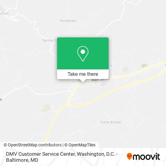 DMV Customer Service Center map