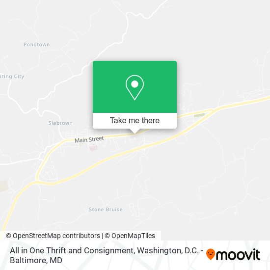 All in One Thrift and Consignment map