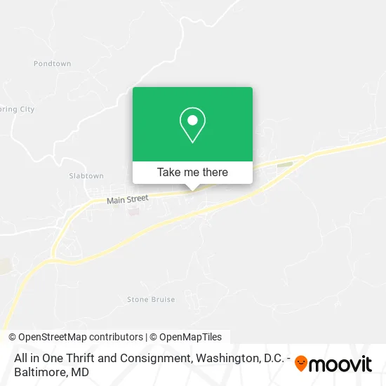 All in One Thrift and Consignment map