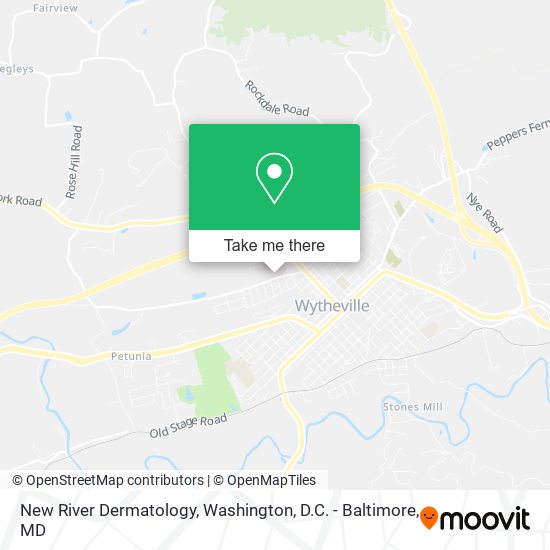 New River Dermatology map