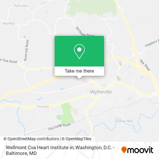Wellmont Cva Heart Institute in map