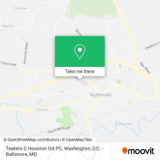 Teaters C Houston Od PC map